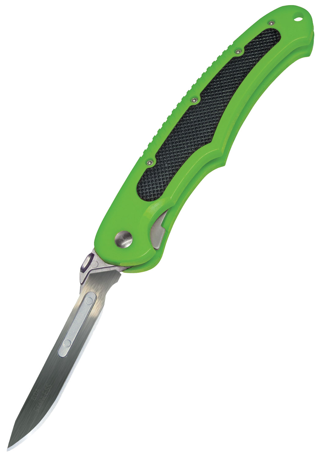 Havalon Piranta Bolt Field Knife, 2.75", Shock-Green - XTC-60ABOLT-GX - Havalon