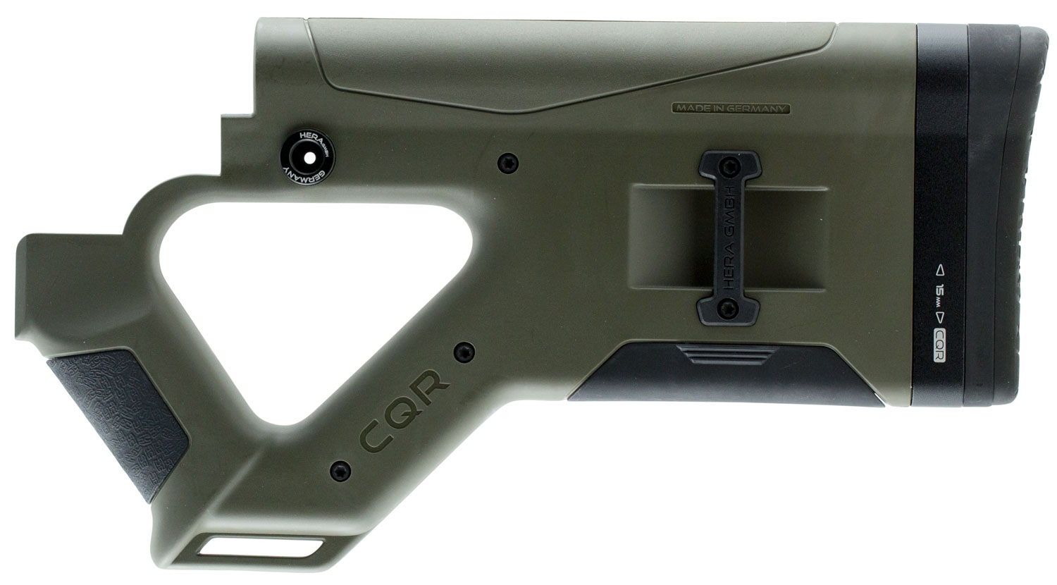 Hera USA Reinforced Polymer CQR Buttstock, Olive Drab Green - 1214 - Hera Usa