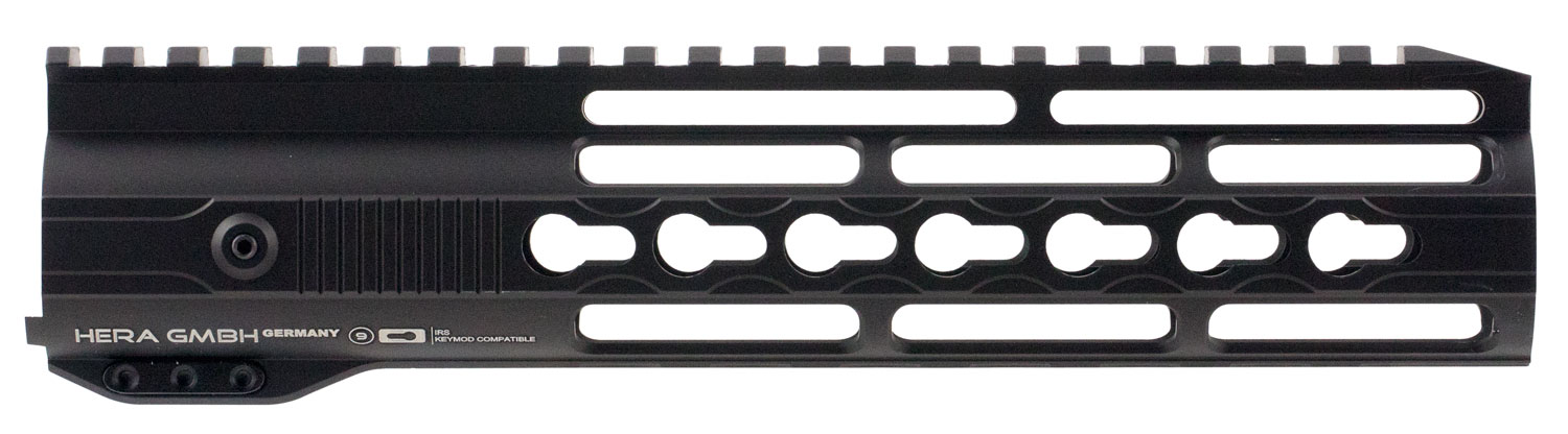 Hera USA IRS Keymod 9" AR-15 Quad Rail Free Float Handguard, Black - 110516 - Hera Usa