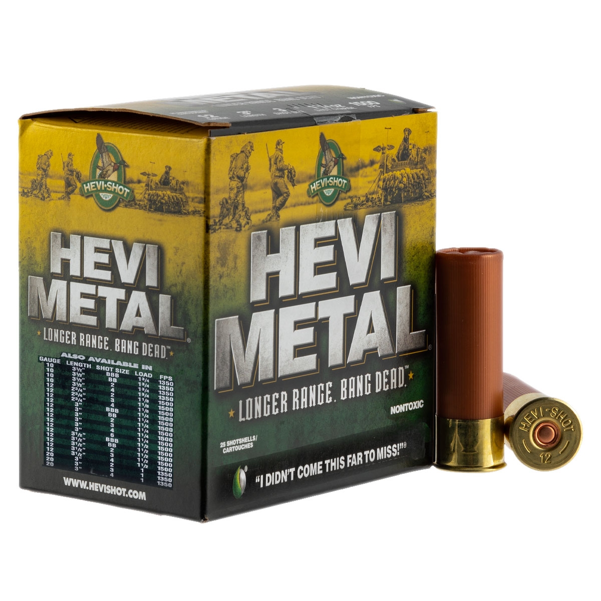 Hevi-Shot Hevi-Metal Longer Range 3.5" 12 Gauge Ammo BBB, 25/box - 38508 - Hevi-Shot