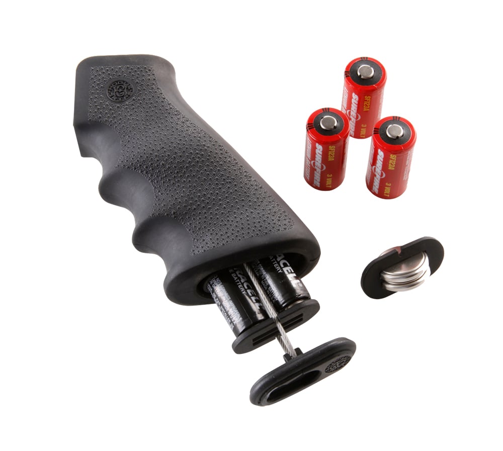 Hogue OverMolded Rifle Grip w/ Cargo Management System Storage Kit for AR-15/M-16, Black - 15010 - Hogue