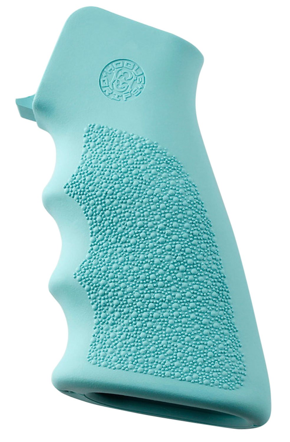 Hogue Grip w/ Finger Grooves for AR-15/M-16 Rifles, Aqua Blue - 15015 - Hogue