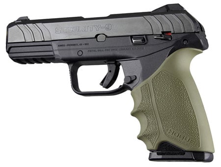 Hogue HandAll Beavertail Grip Sleeve for Ruger Security 9 Pistol, Olive Drab Green - 17701 - Hogue