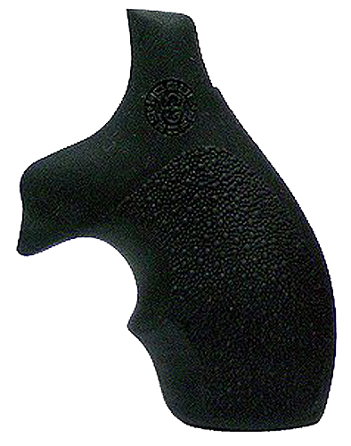 Hogue Bantam Grip w/ Finger Grooves for S&W J Frame Round Butt Revolver, Black - 61000 - Hogue
