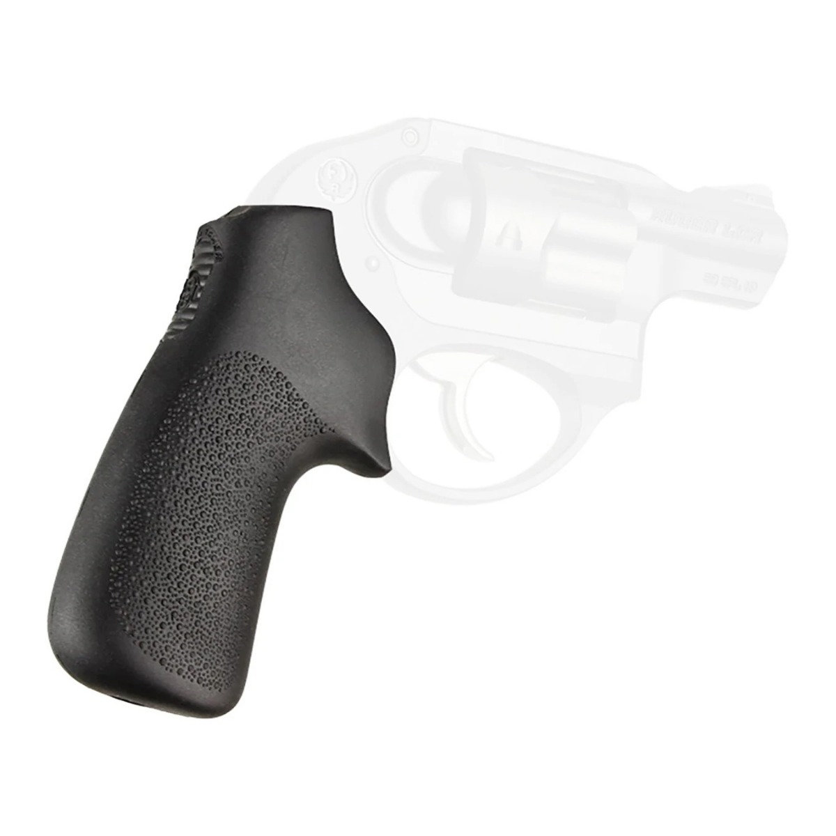 Hogue Tamer Cushion Pistol Grip w/o Finger Grooves for Ruger LCRx 3" Barrel and Enclosed Hammer LCR, Black - 78030 - Hogue