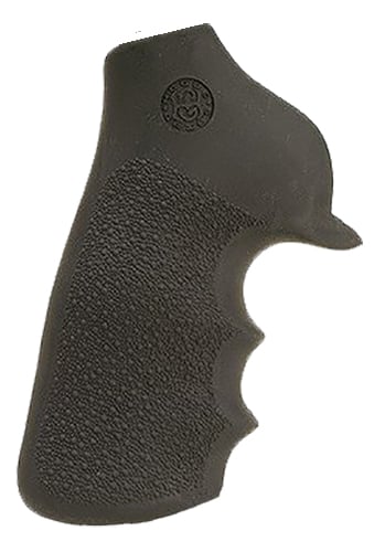 Hogue Tamer Grip w/ Finger Grooves for Ruger GP100/Super Redhawk Revolvers, Black - 80020 - Hogue