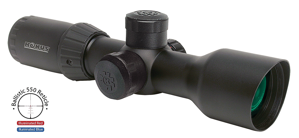 Konus USA KONUSPRO T-30 3-12x44mm Dual Illuminated Engraved Ballistic 550 Rifle Scope - 7291