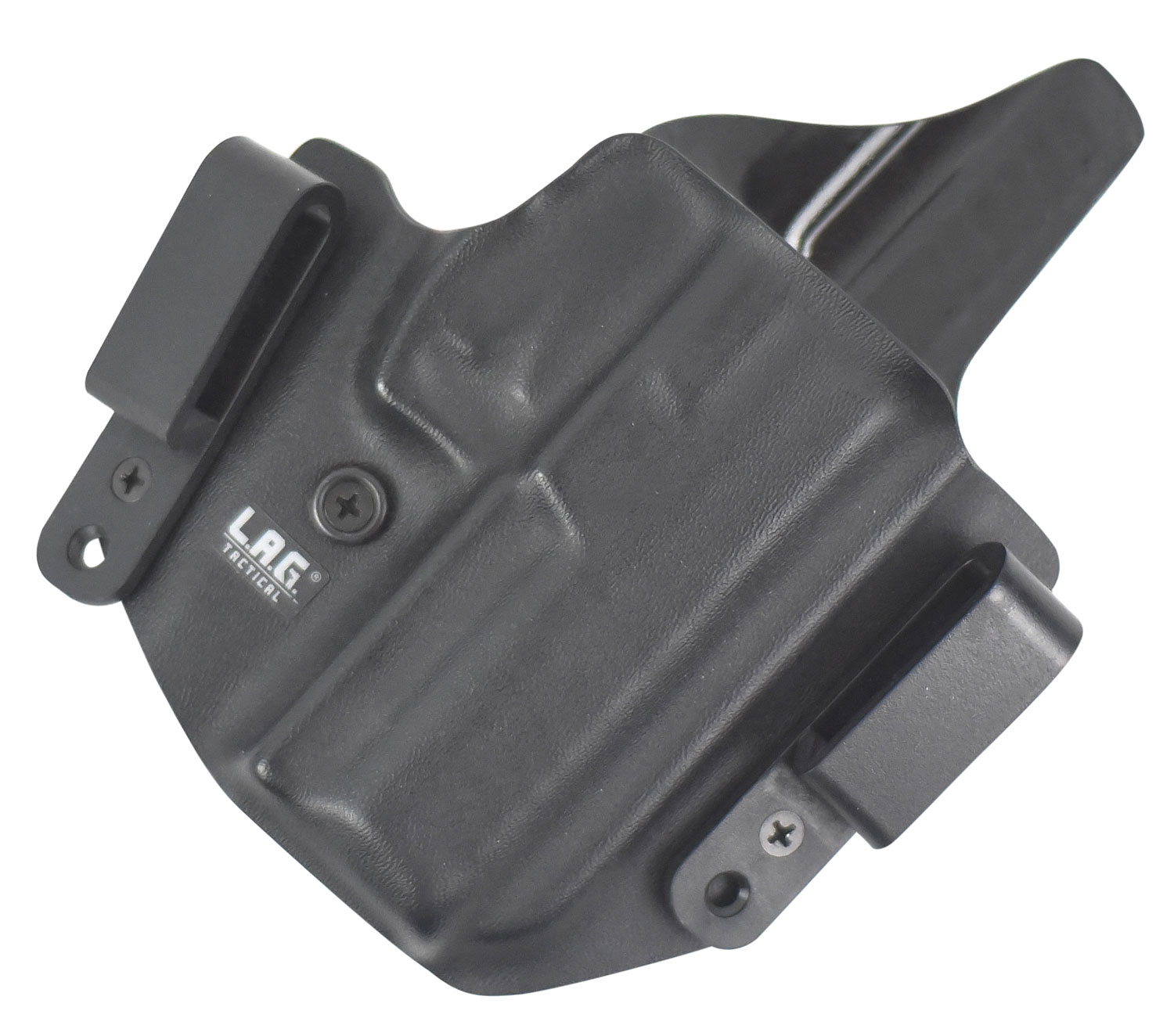 Lag Tactical The Defender Right Hand S&W Shield 9/40mm Inside and Outside the Waistband Combo Holster, Black - 4007