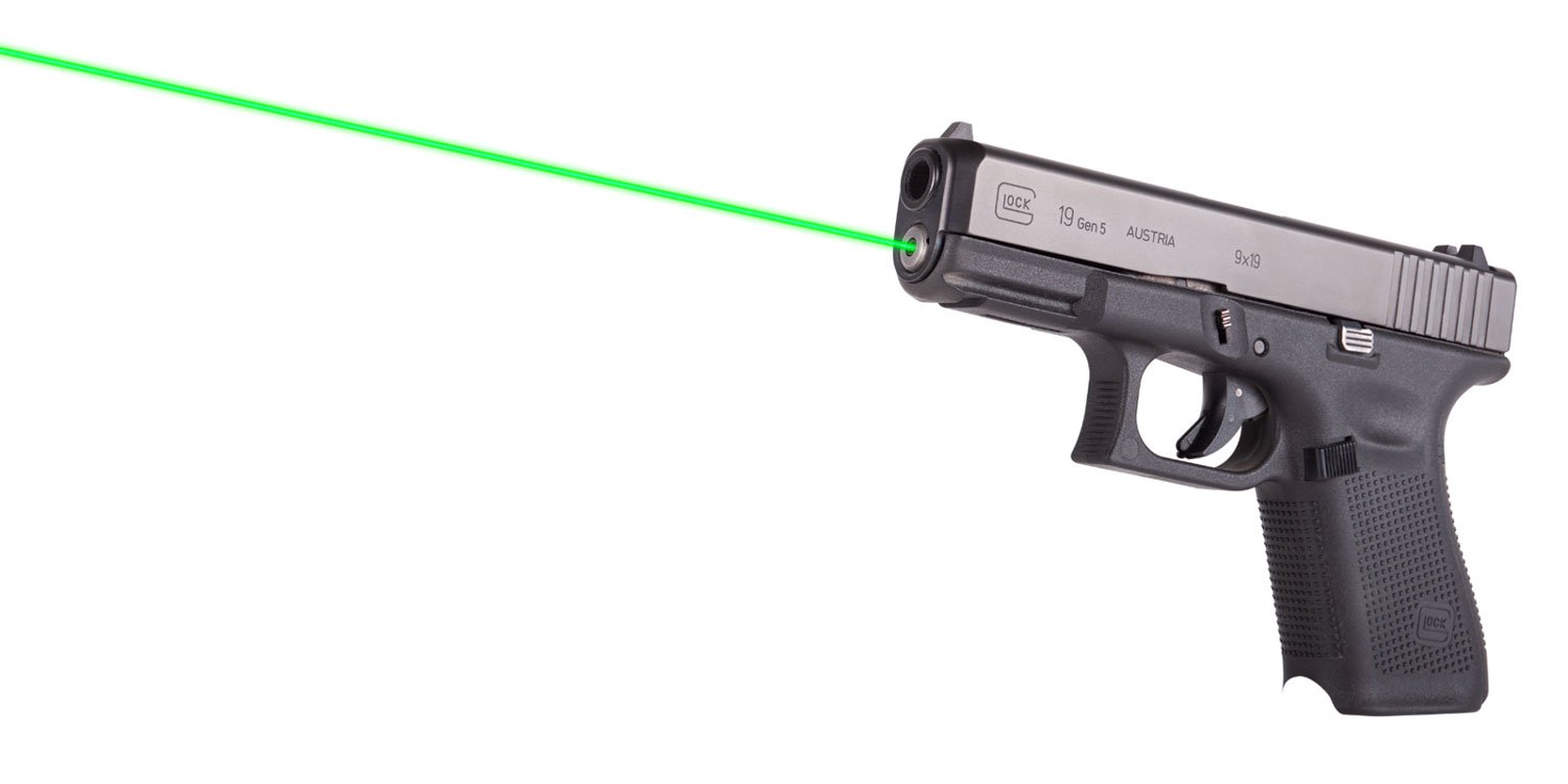 LaserMax Green Guide Rod Laser for Glock 19, 19 MOS Gen 5, Glock 19X, 45 Pistols - LMS-G5-19G