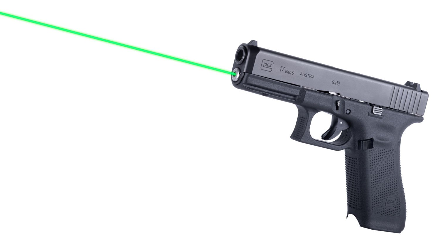 LaserMax Green Guide Rod Laser for Glock 17, 17 MOS, 34 MOS Gen 5 Pistols - LMS-G5-17G - Lasermax