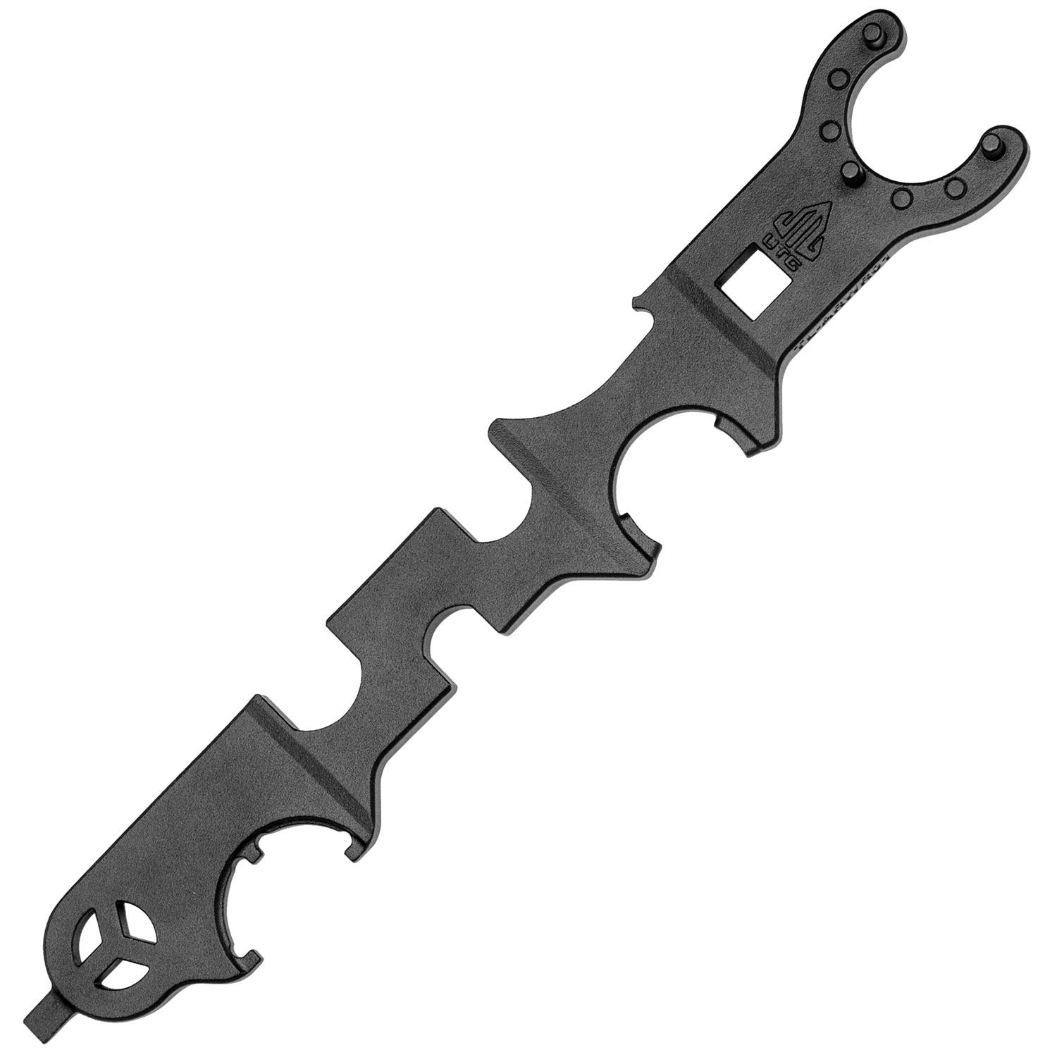 Leapers Armorer's UTG Black Steel Multi-Function Combo Wrench, 12.3" L - TLARWR01 - Utg