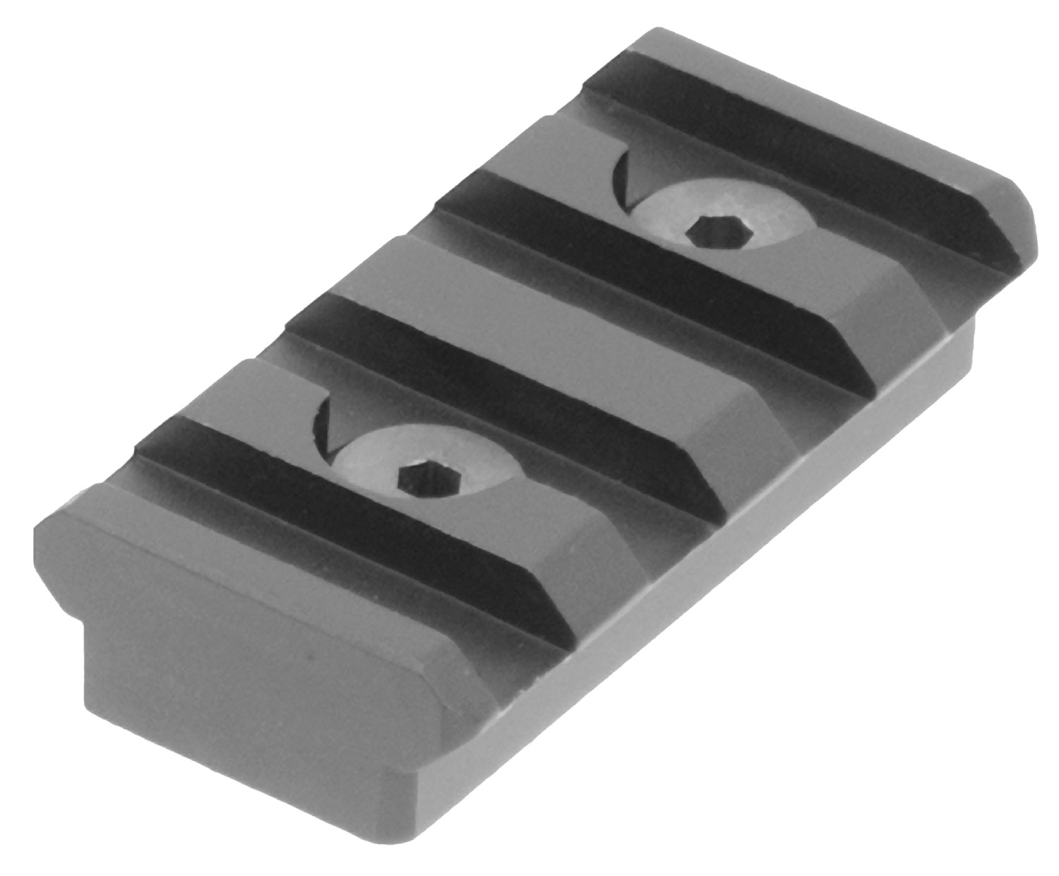 Leapers UTG KeyMod 1.56" Aluminum Picatinny Rail, Hardcoat Anodized Black - MTURS04S