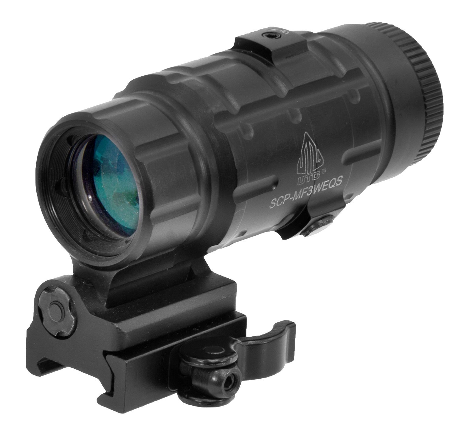 Leapers UTG 3x25mm Magnifier w/ Flip-to-Side QD Mount - SCP-MF3WEQS - Utg