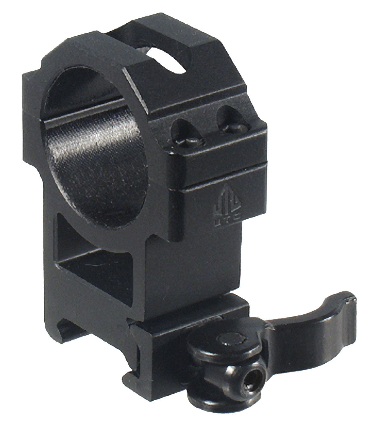 Leapers UTG 30mm High Steel/Aluminum 2-Piece Hi Pro LE Grade High-Profile Picatinny Ring, Black - RQ2W3224 - Utg