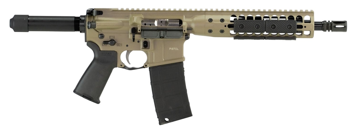 LWRC International Individual Carbine DI 5.56 Semi-Automatic 10.5" AR Pistol, FDE - ICDIP5CK10 - Lwrc