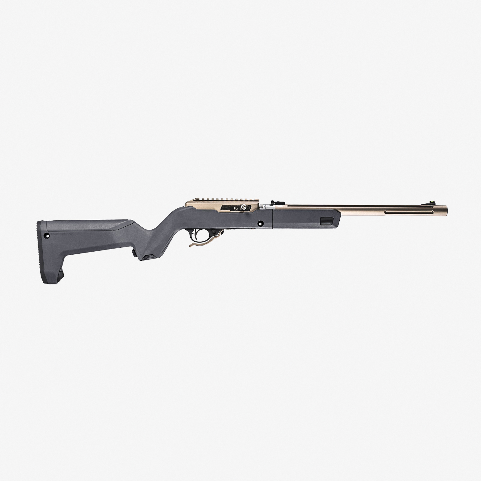 Magpul Industries MAG808/X-22 Backpacker Reinforced Polymer Stock, Stealth Gray - MAG808-GRY - Magpul