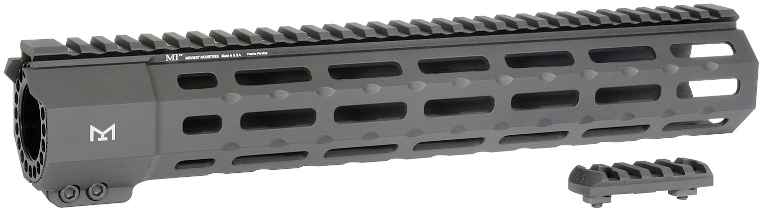 Midwest Industries SP-Series (Suppressor Compatible) 12.625" AR-15 1-Piece Free Float Handguard - MI-SP12M-BLK - Midwest Industries