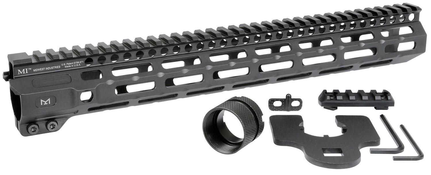 Midwest Industries MI Combat Rail 14" AR-15 1-Piece Free Float Handguard - MI-CRM14 - Midwest Industries