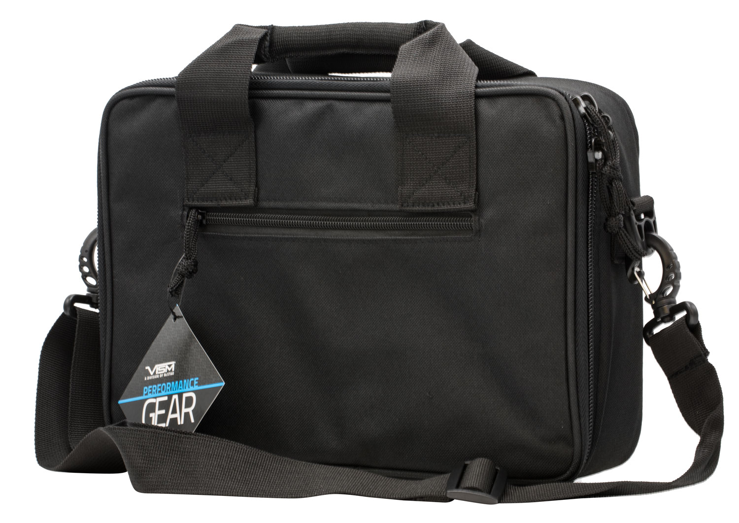 NcStar VISM Double Pistol Range Bag, Black - CPDX2971B