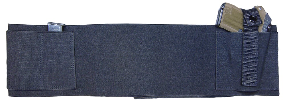 PS Products Large Handgun Concealed Carry Belly Band, Black - BELLYBANDL - Psp