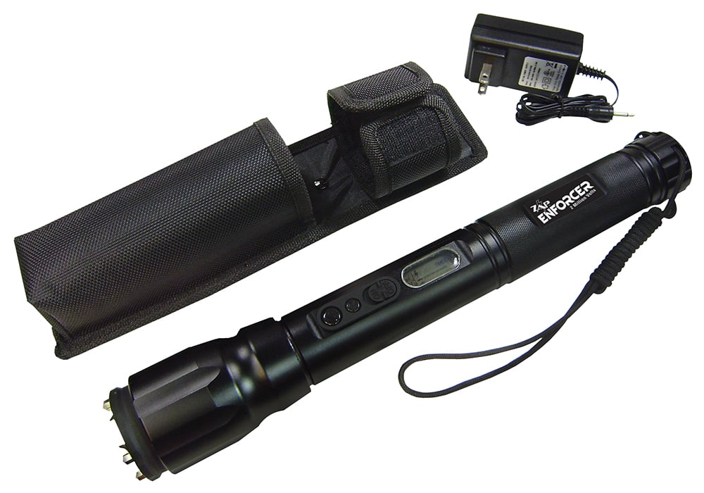 PS Products Zap Enforcer 2 MV Ultra-High Power Stun Device Flashlight, Black - ZAPEN