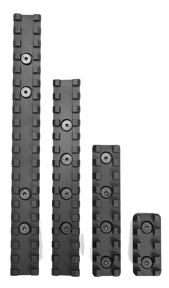 Samson Manufacturing KeyMod 4" 6061 T6 Aluminum Picatinny Rail Kit, Hardcoat Anodized Black - KM-4-KIT - Samson