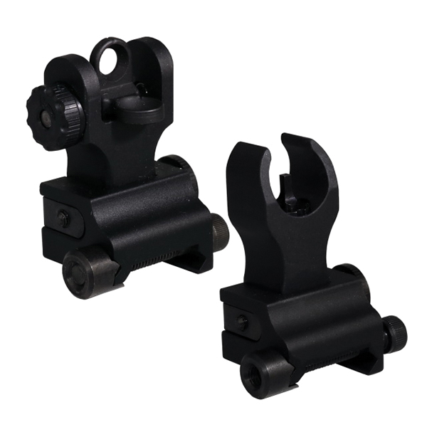 Samson Manufacturing HK Front/A2 Rear Manual Folding Sight Set for AR-15 Style Rifle - FFS-FRS-PKG - Samson