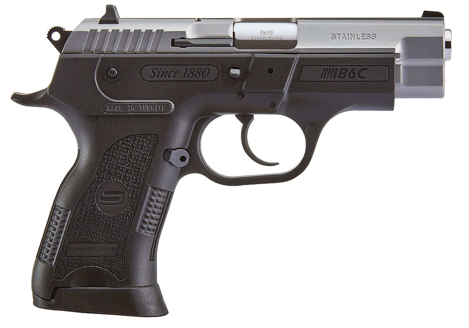 SAR USA B6C 9mm Pistol, Blk - B6C9ST - Sar Usa