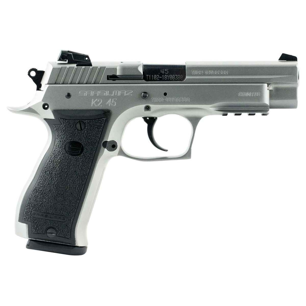 SAR USA K2 Steel Framed Pistol .45 ACP 4.7" 14rd, Stainless - K245ST - Sar Usa