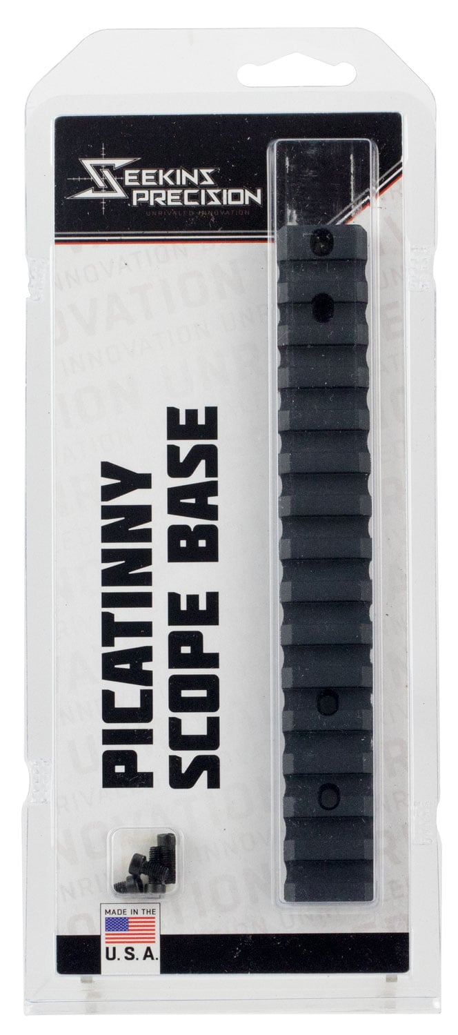 Seekins Precision Remington 700 Short Action 7075 T6 Aluminum 1-Piece Scope Base, Type III Class 2 Hardcoat Anodized Matte Black, #6 Screw - 10710019 - Seekins