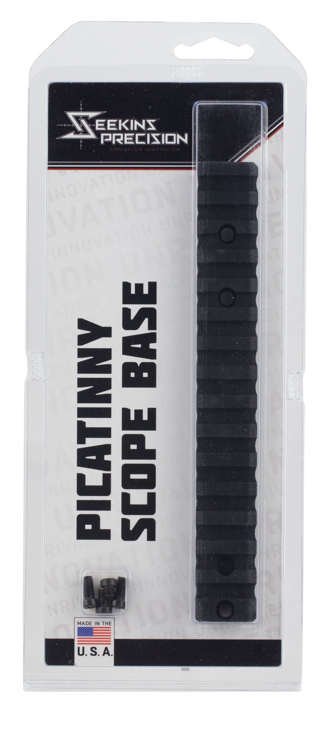 Seekins Precision Remington 700 Short Action 7075 T6 Aluminum 1-Piece Scope Base, Type III Class 2 Hardcoat Anodized Matte Black, #8 Screw - 10710021 - Seekins