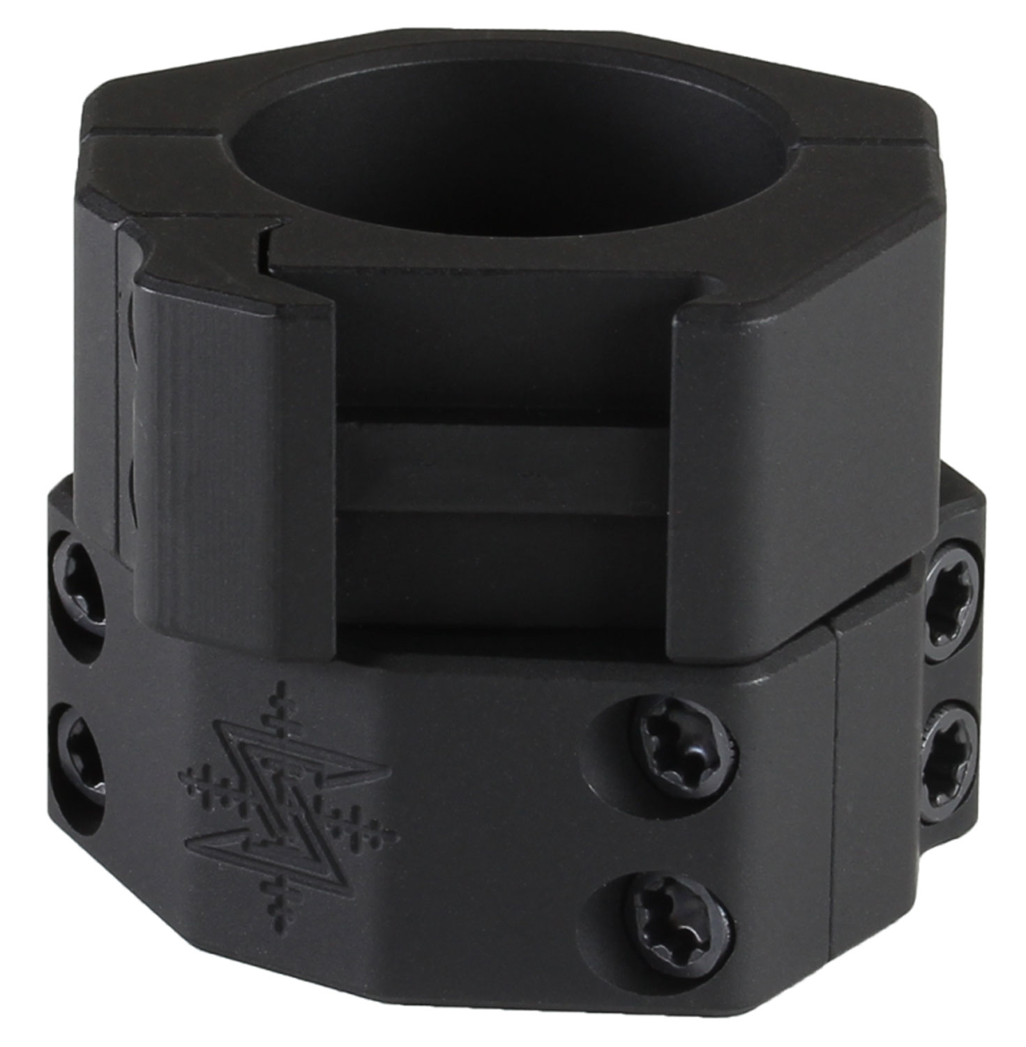 Seekins Precision 30mm Low 7075 T6 Aluminum 2-Piece Scope Ring, Type III Hardcoat Anodized Matte Black - 10620006 - Seekins