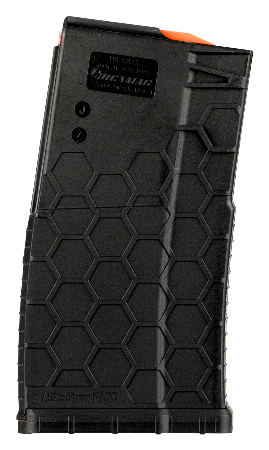 Sentry 10 Round 7.62 Detachable Magazine, Black - HX1020SR25S1 - Hexmag