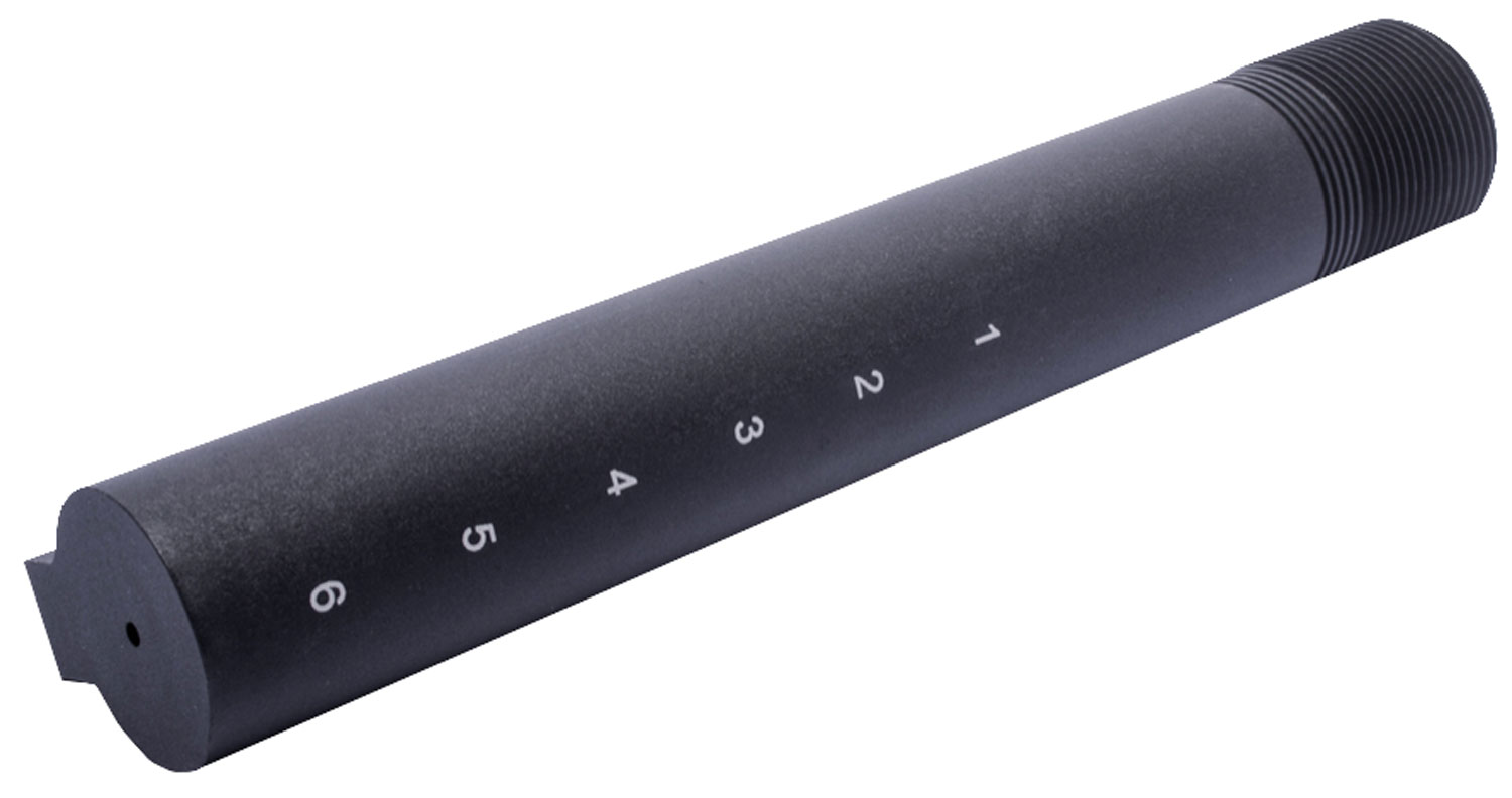 Spikes Tactical 6-Position, Mil-Spec Buffer Tube, Black - SLA500R - Spikes Tactical