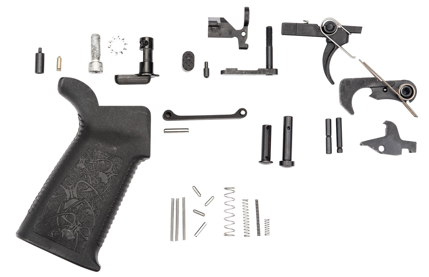 Spikes Tactical Standard Lower Parts Kit, Black - SLPK101 - Spikes Tactical