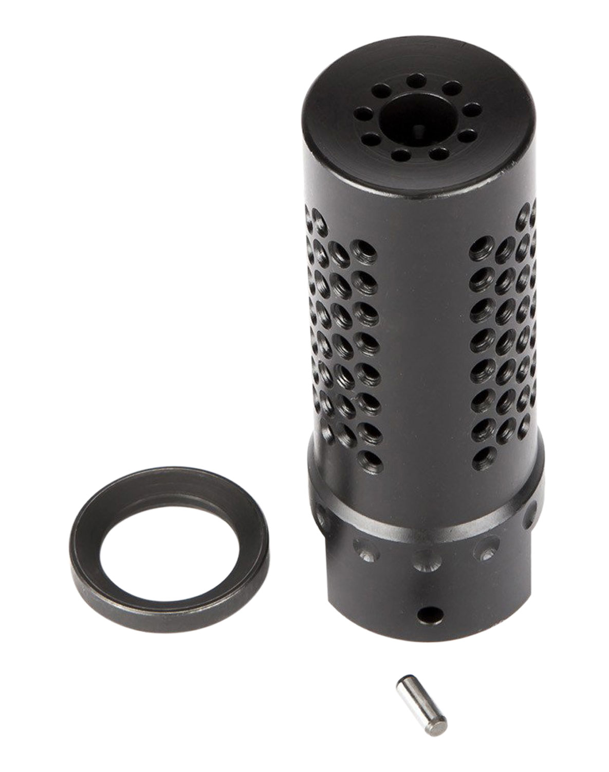 Spikes Tactical Dynacomp Extreme 1/2-28 Muzzle Brake, 5.56, Black Nitride - SBV1017 - Spikes Tactical