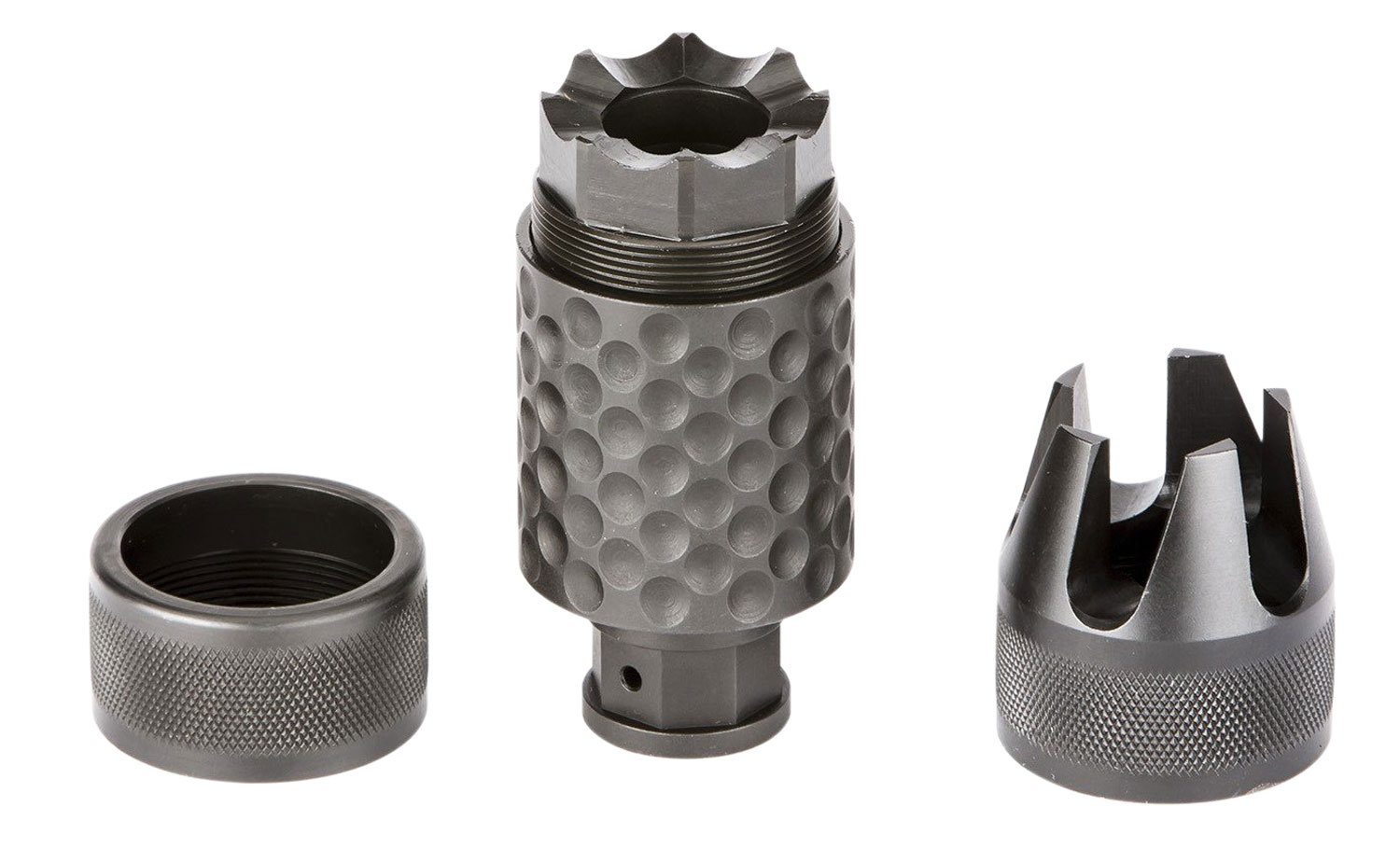 Spikes Tactical Barking Spider 2 1/2-28 Muzzle Brake, 5.56, Black Nitride - SAKB0100 - Spikes Tactical