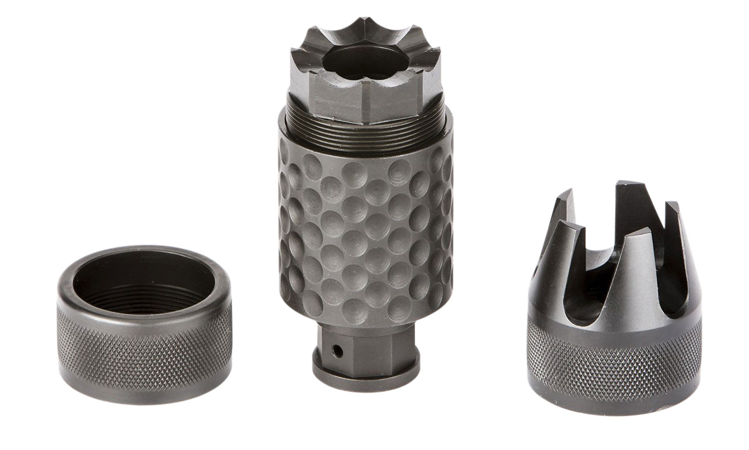 Spikes Tactical Barking Spider 2 5/8-24 Muzzle Brake, .30, Black Nitride - SAKB0200 - Spikes Tactical