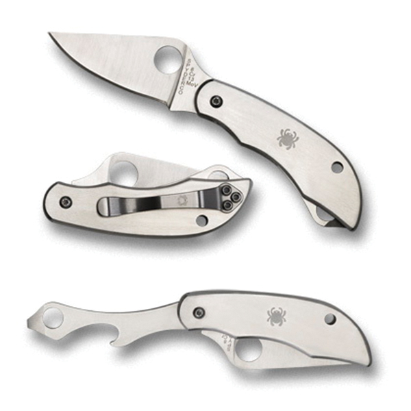 Spyderco ClipTool Clip Point Folding Knife w/ Opener and Screwdriver - C175P