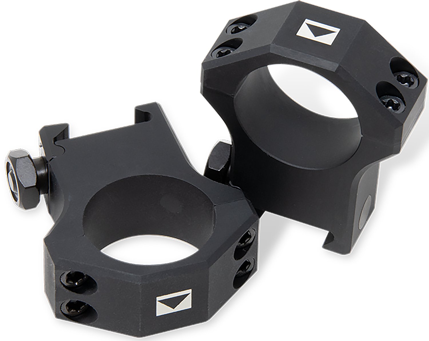 Steiner T-Series 34mm Medium Steel 2-Piece Scope Ring, Black - 5965 - Steiner