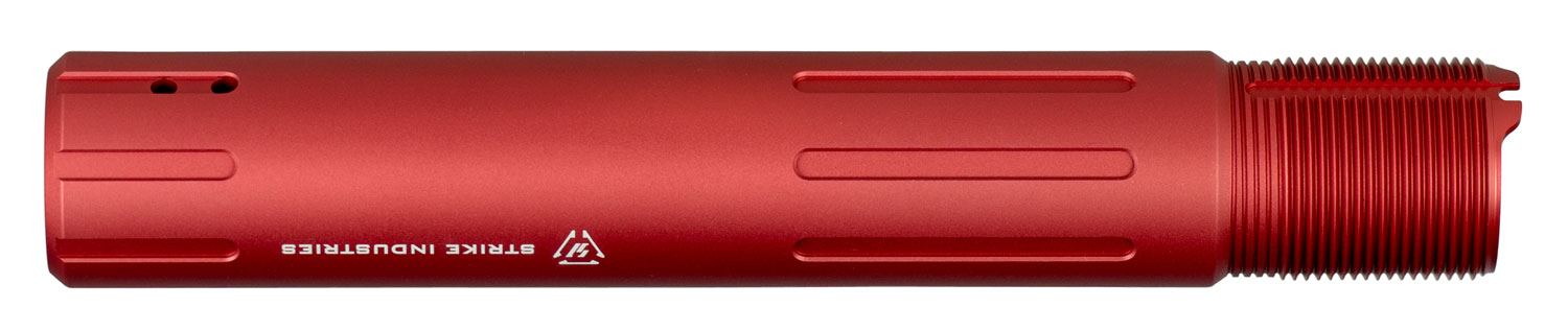 Strike Industries AR Carbine Pistol Buffer Tube, Red - ARCARPRESLICKRED - Strike Industries