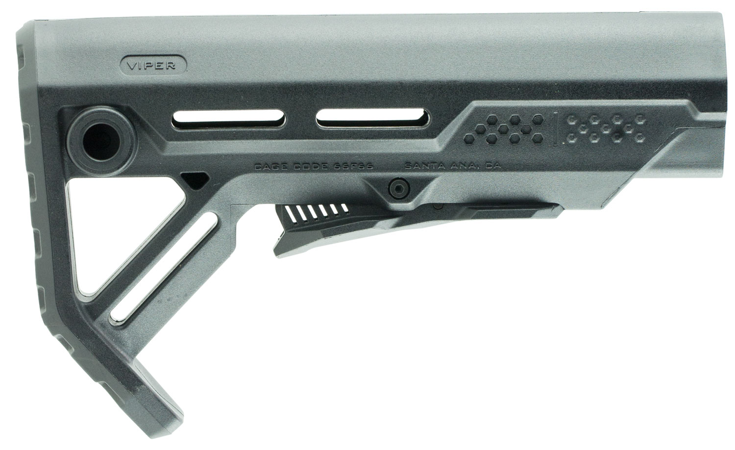 Strike Industries MOD1 Polymer Strike Stock, Black/Black - VIPER-ES-MOD1BK-BK - Strike Industries