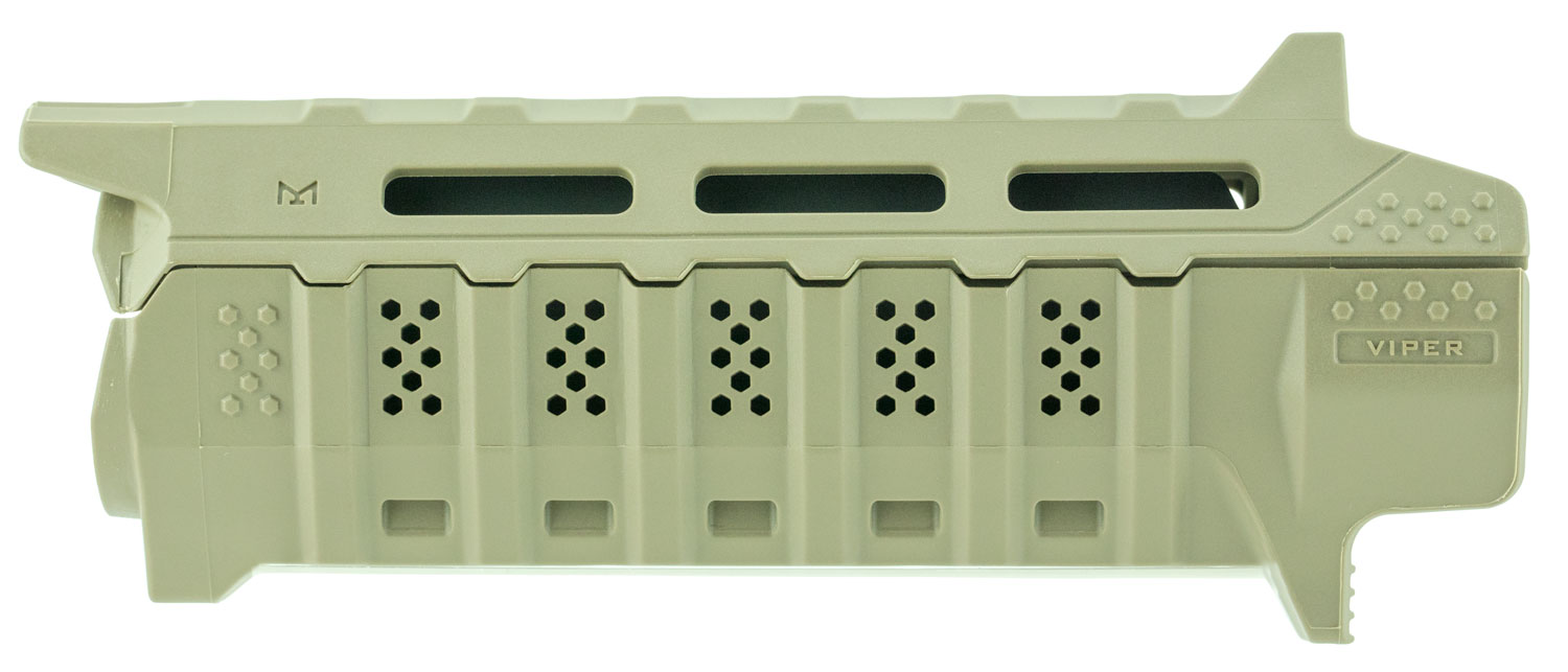 Strike Industries Viper AR-15 Carbine Length Handguard, Flat Dark Earth w/ Black Heat Shield - VIPERHGCFD - Strike Industries