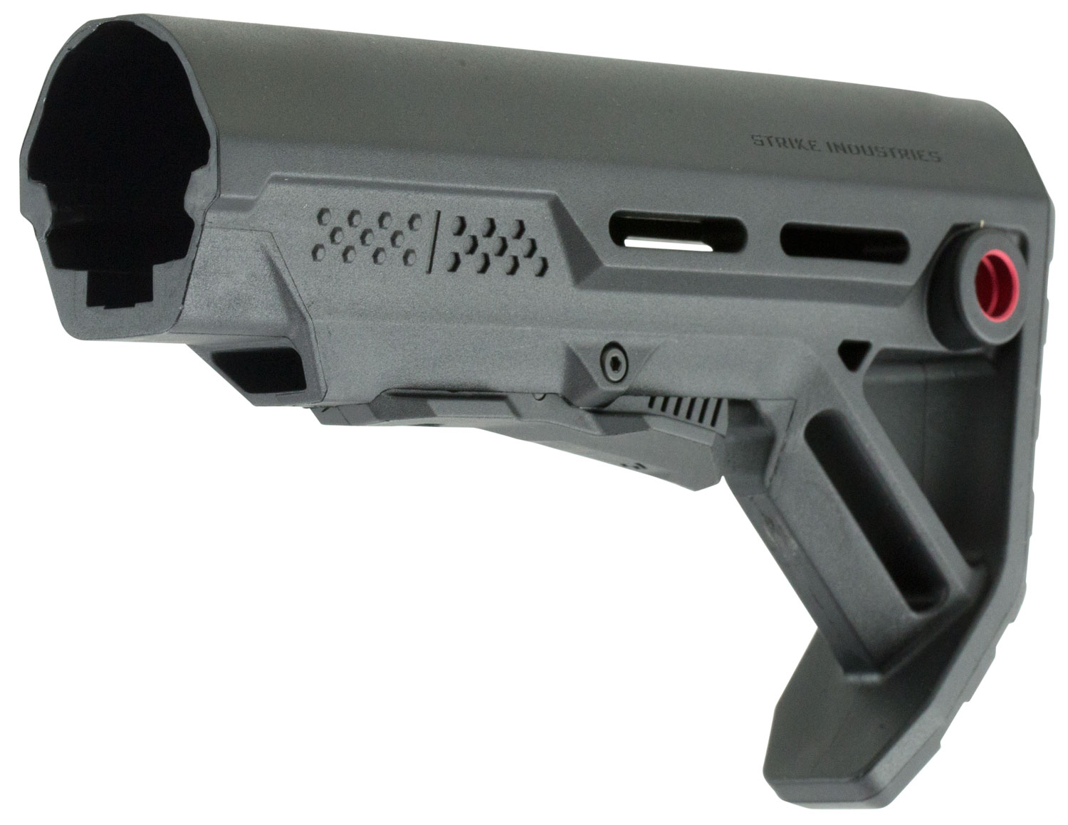 Strike Industries MOD1 Polymer Strike Stock, Black/Red - VIPER-ES-MOD1BK-RED - Strike Industries