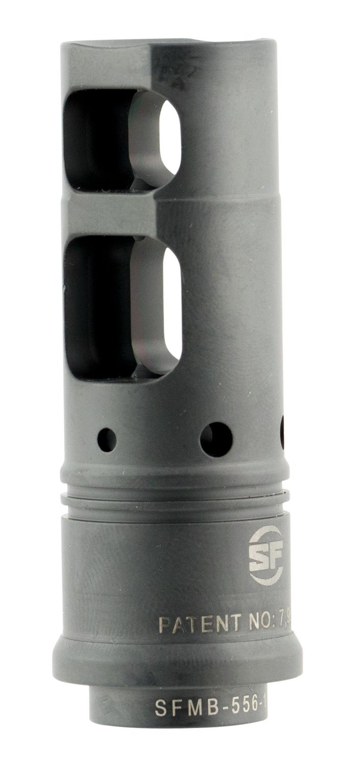 Surefire-Laser Product Socom 3/4-24 Muzzle Brake, .338, Diamond-Like Carbon Coated - SFMB-338-3/4-24