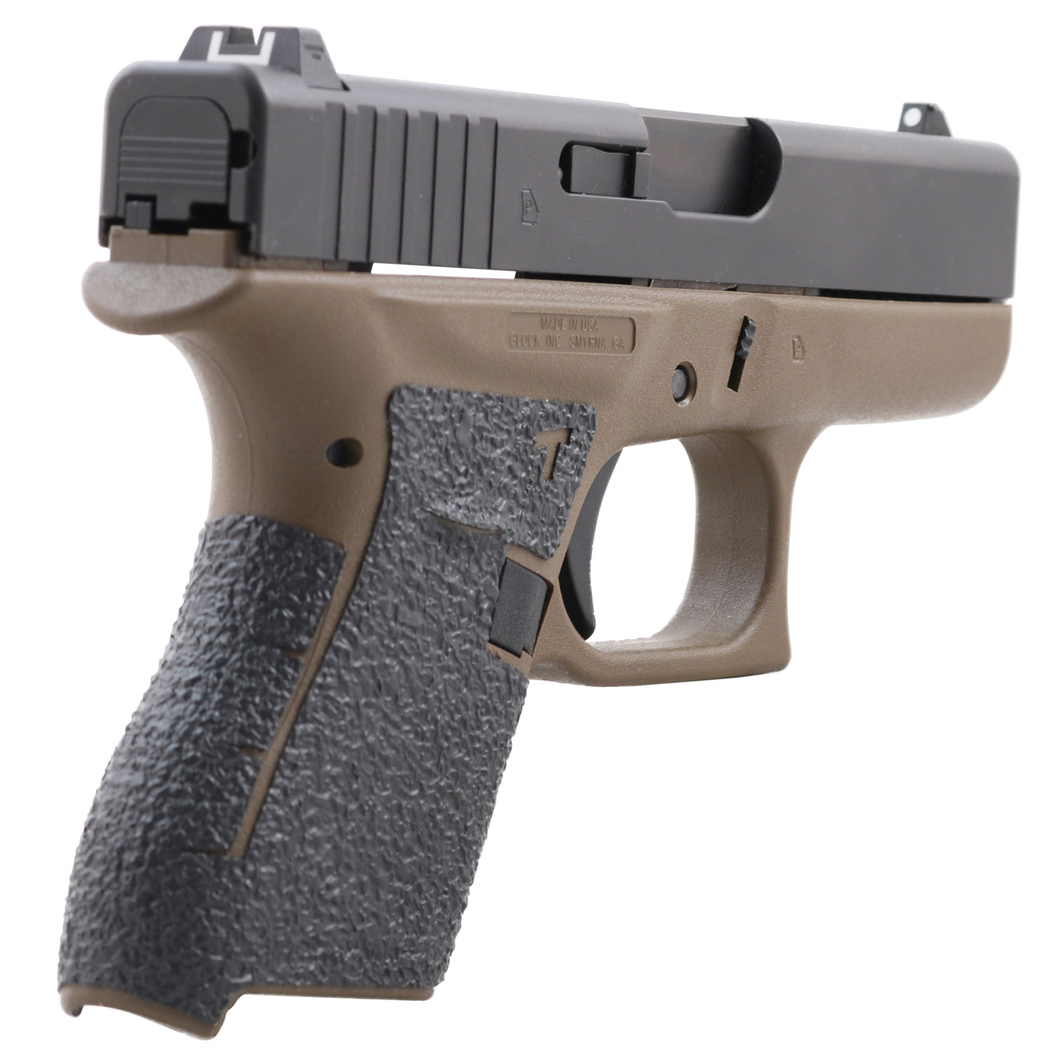 Talon Grips Rubber Pistol Grip for Glock 42, Black - 108R
