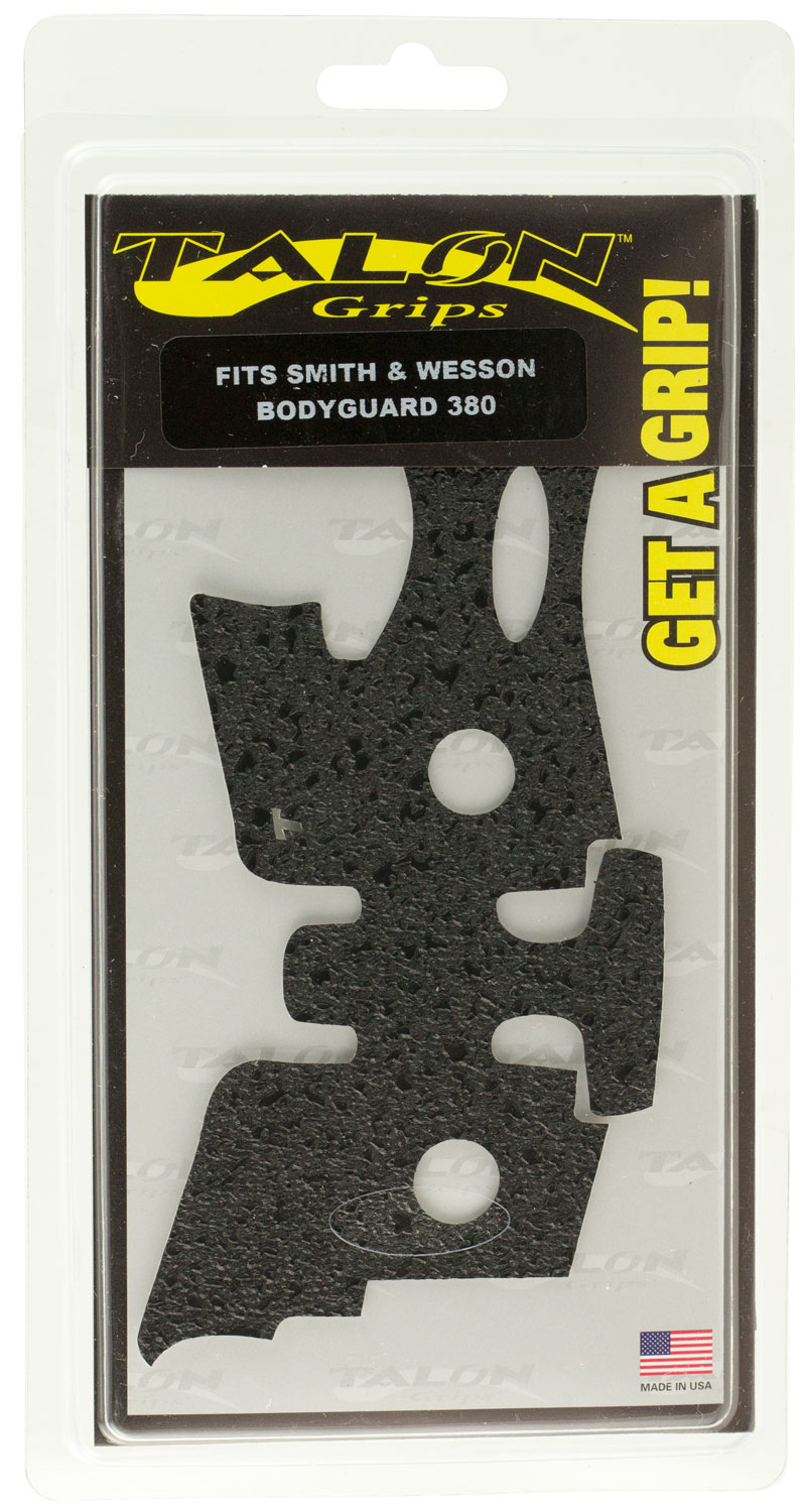 Talon Grips Rubber Pistol Grip for Smith & Wesson Bodyguard 380, Black - 701R - Talon Grips