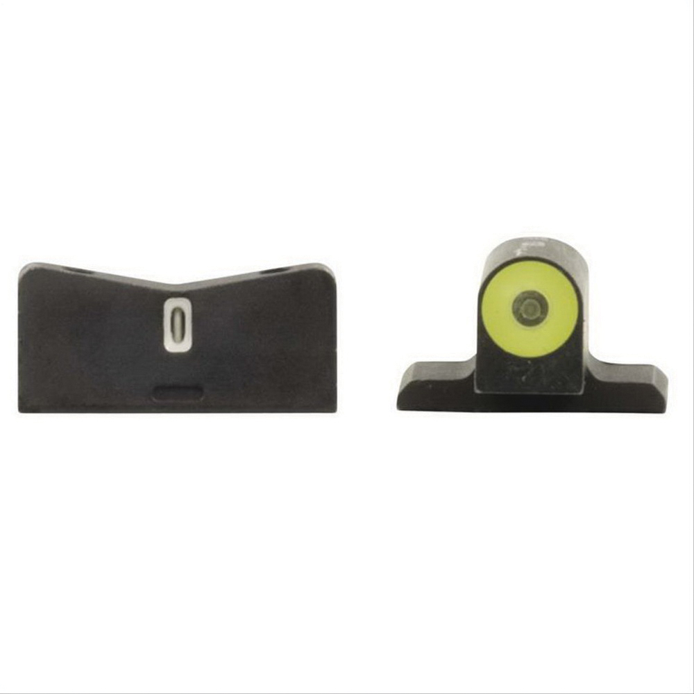 XS Sights Night Sight Set for SIG P320 Springfield XD, XDm, XDs Handguns, Green with Yellow Outline Front, Green with White Outline Rear - SI-0013S-5Y