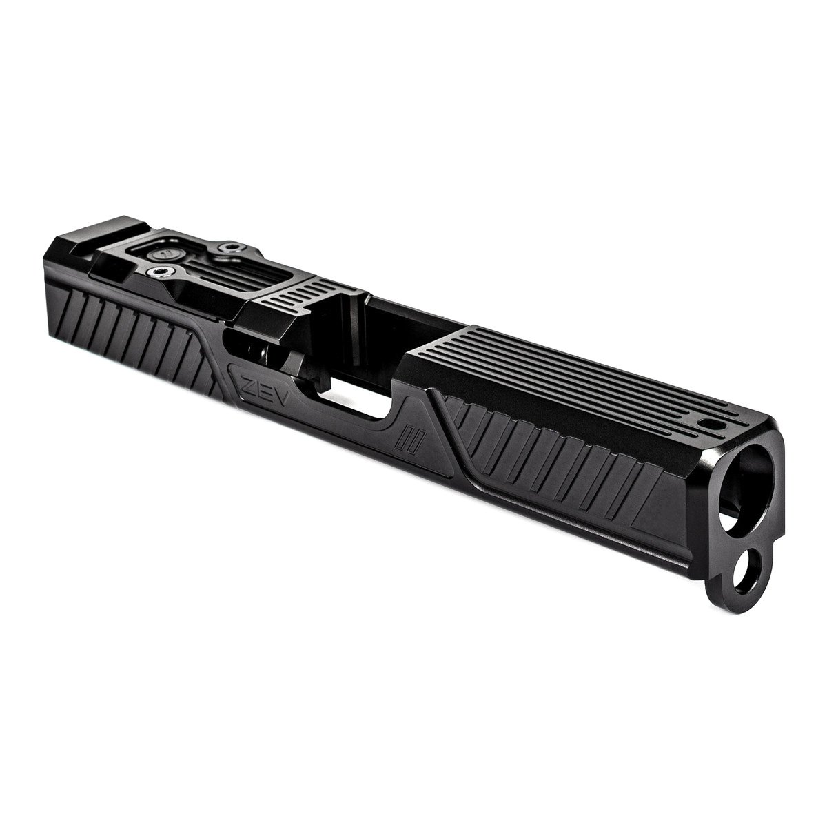 ZevTech Z19/CITADEL Stripped Slide for Glock 17 Gen 1-3 Pistol, DLC Black - SLD-Z19-3G-CIT-RMR-DLC - Zevtech