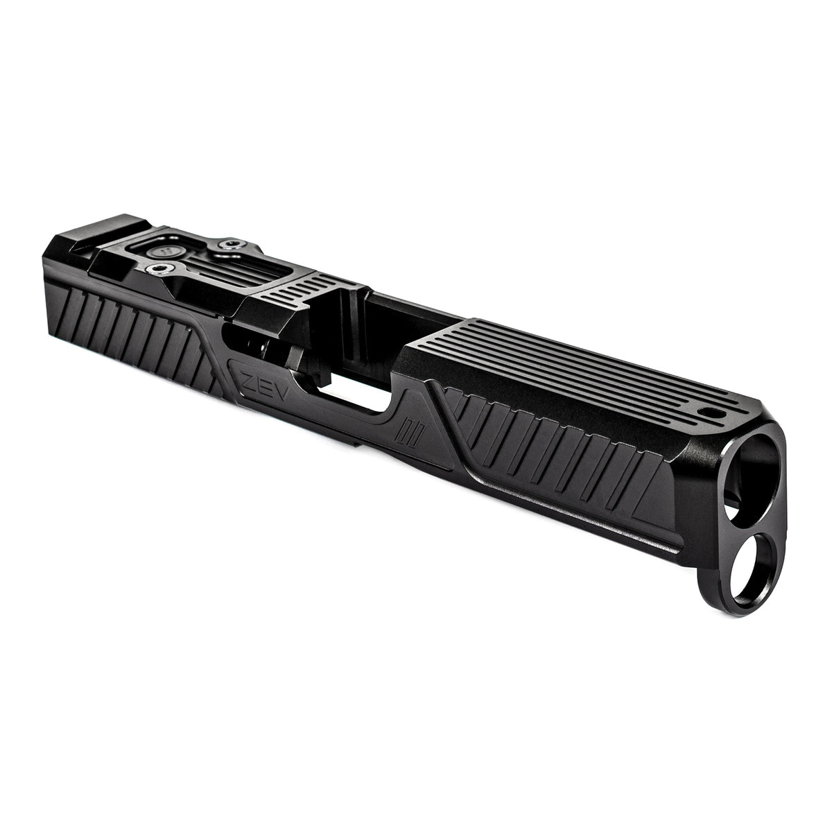 ZevTech Z19/CITADEL Stripped Slide for Glock 17 Gen 5 Pistol, DLC Black - SLD-Z19-5G-CIT-RMR-DLC - Zevtech